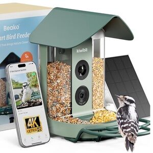 Beako™ Smart Bird Feeder with 4K Camera Solar Powered for Outdoors